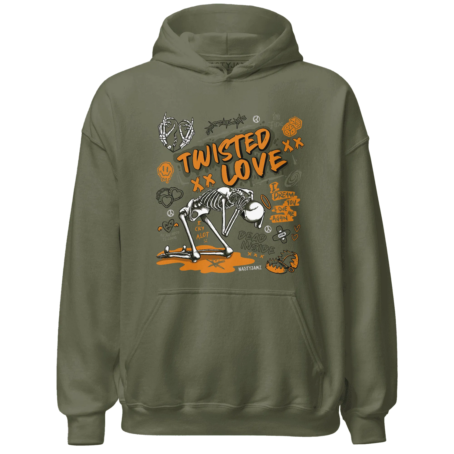 NastyJamz-Olive-5s-Hoodie-Match-Twisted-Love