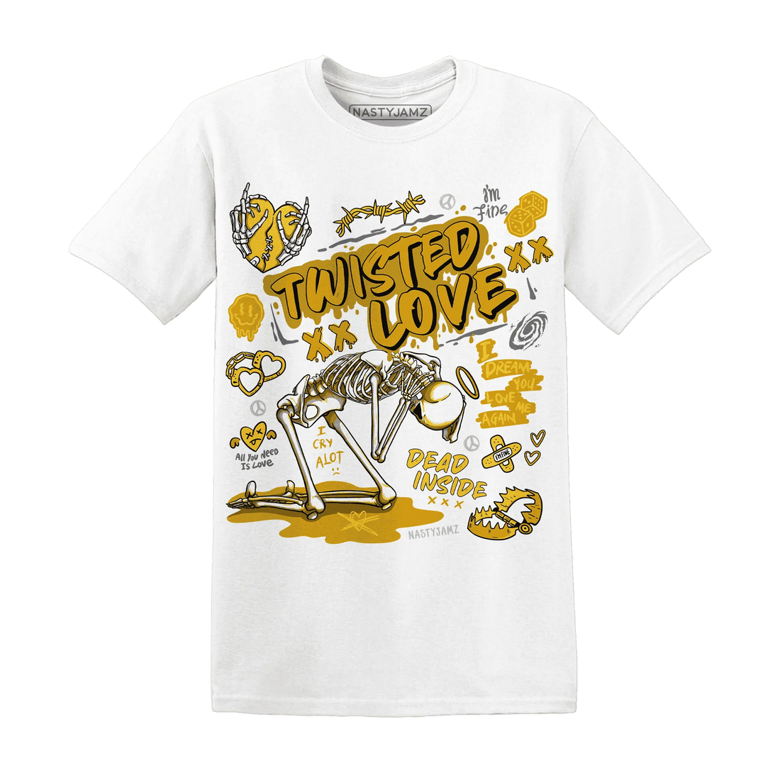 NastyJamz-Yellow-Ochre-6s-T-Shirt-Match-Twisted-Love