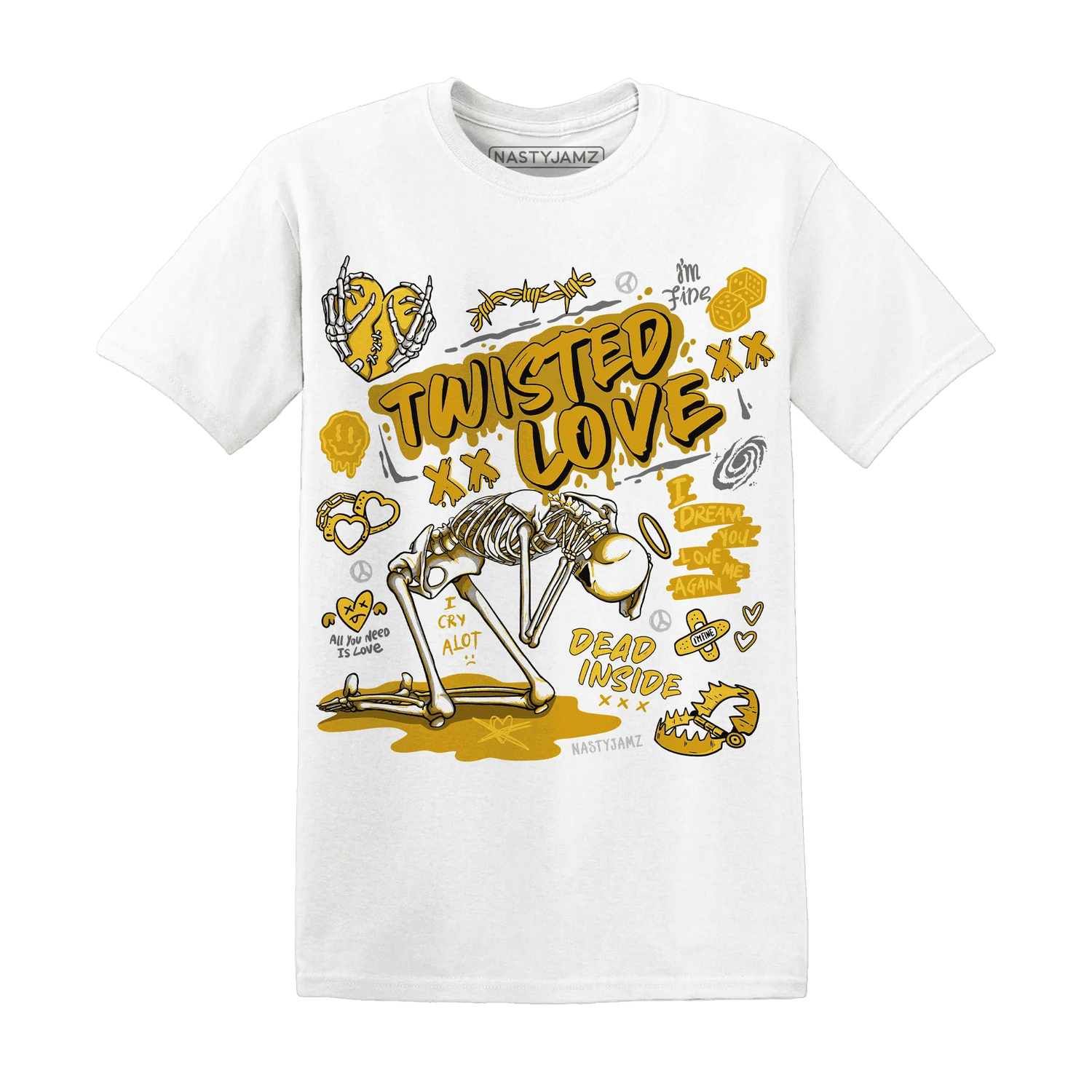 NastyJamz-Yellow-Ochre-6s-T-Shirt-Match-Twisted-Love