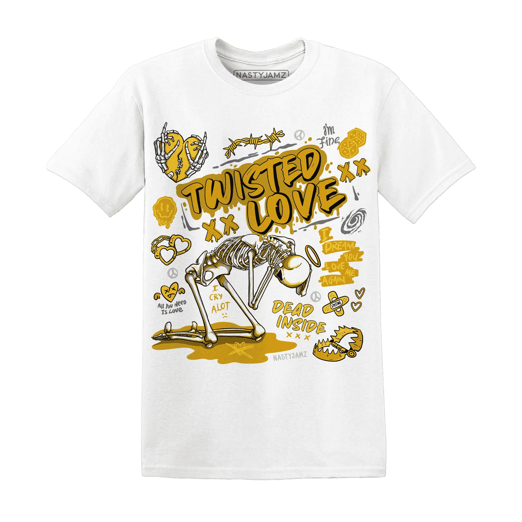 NastyJamz-Yellow-Ochre-6s-T-Shirt-Match-Twisted-Love