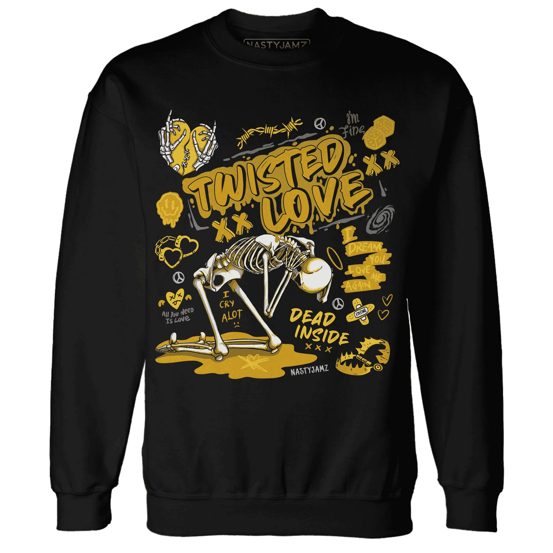 Yellow-Ochre-6s-NastyJamz-Sweatshirt-Match-Twisted-Love