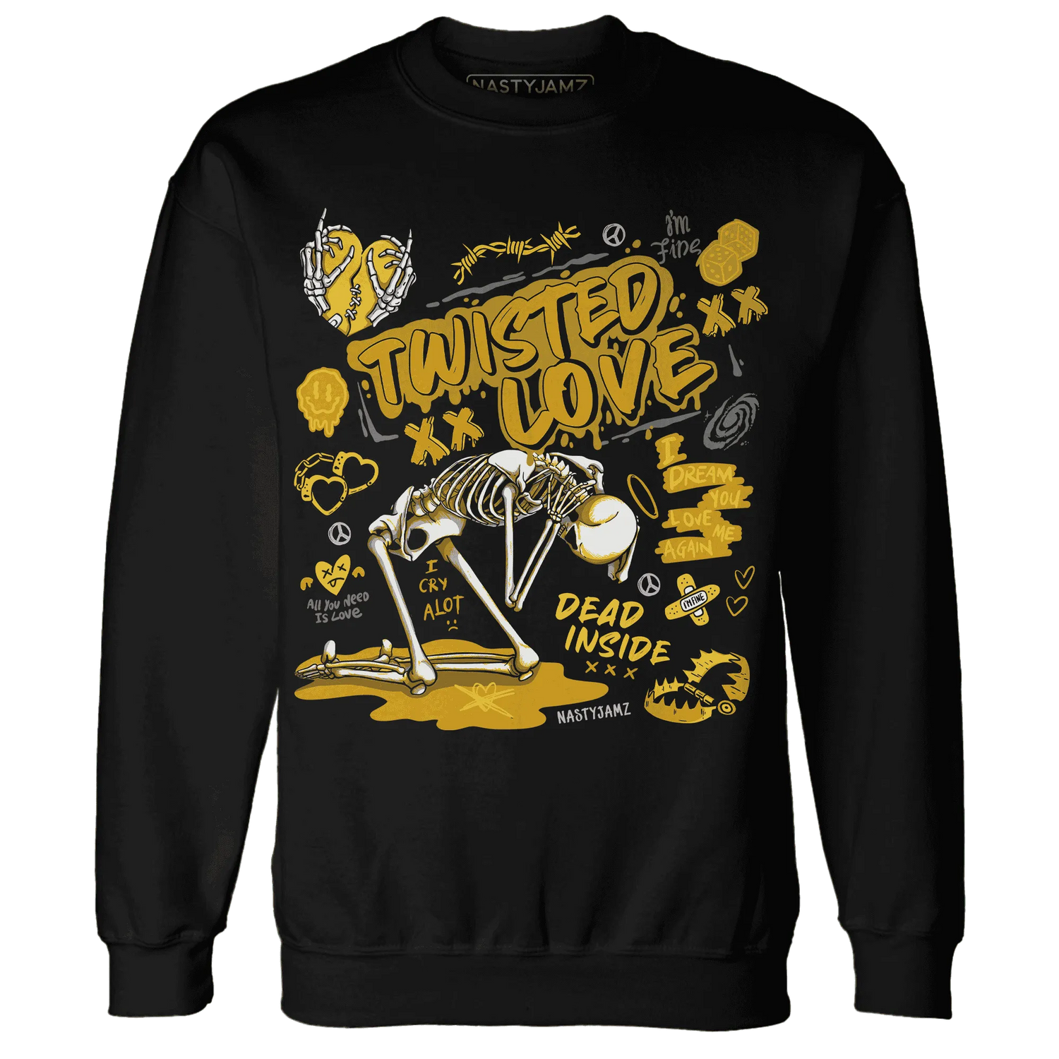 NastyJamz-Yellow-Ochre-6s-Sweatshirt-Match-Twisted-Love