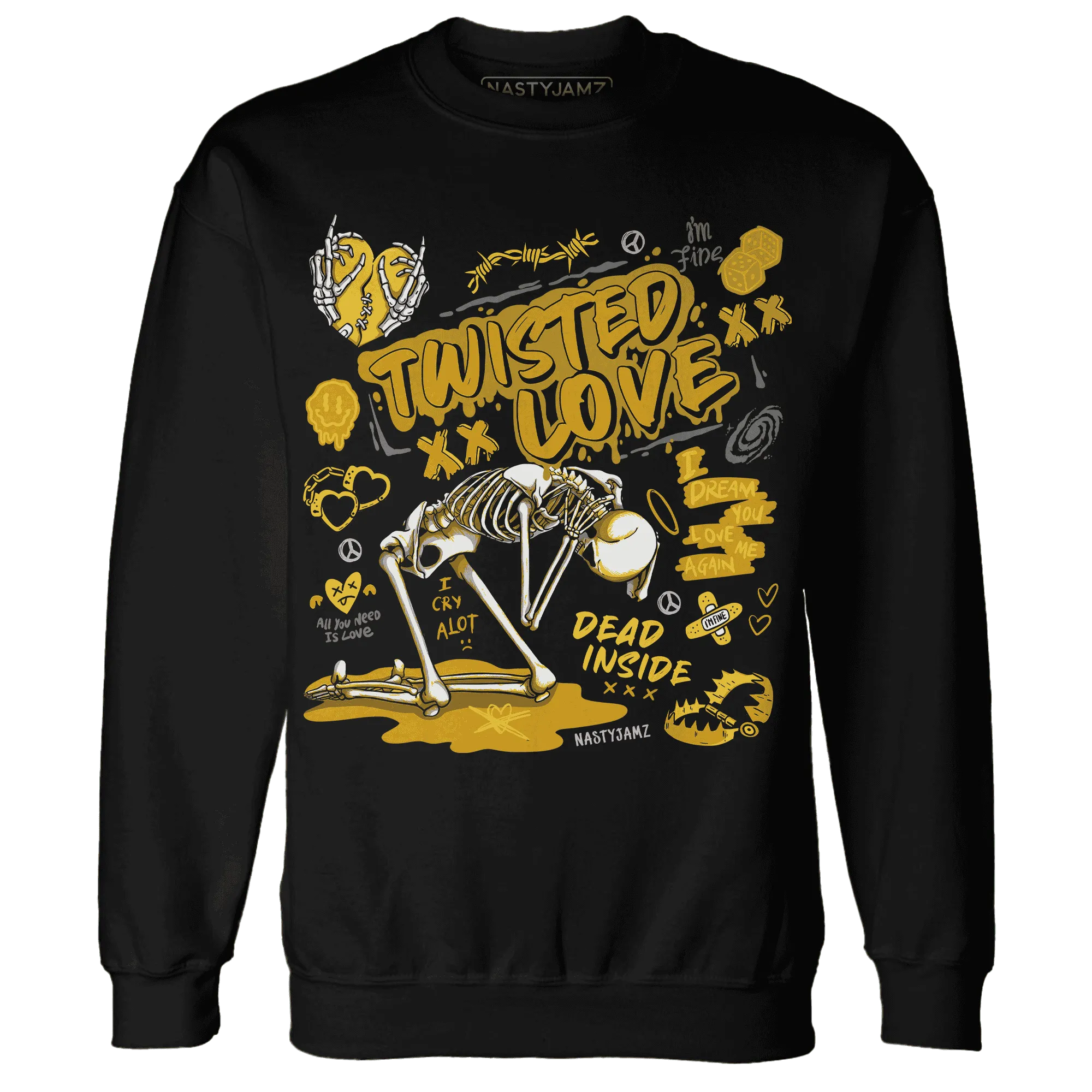 NastyJamz-Yellow-Ochre-6s-Sweatshirt-Match-Twisted-Love