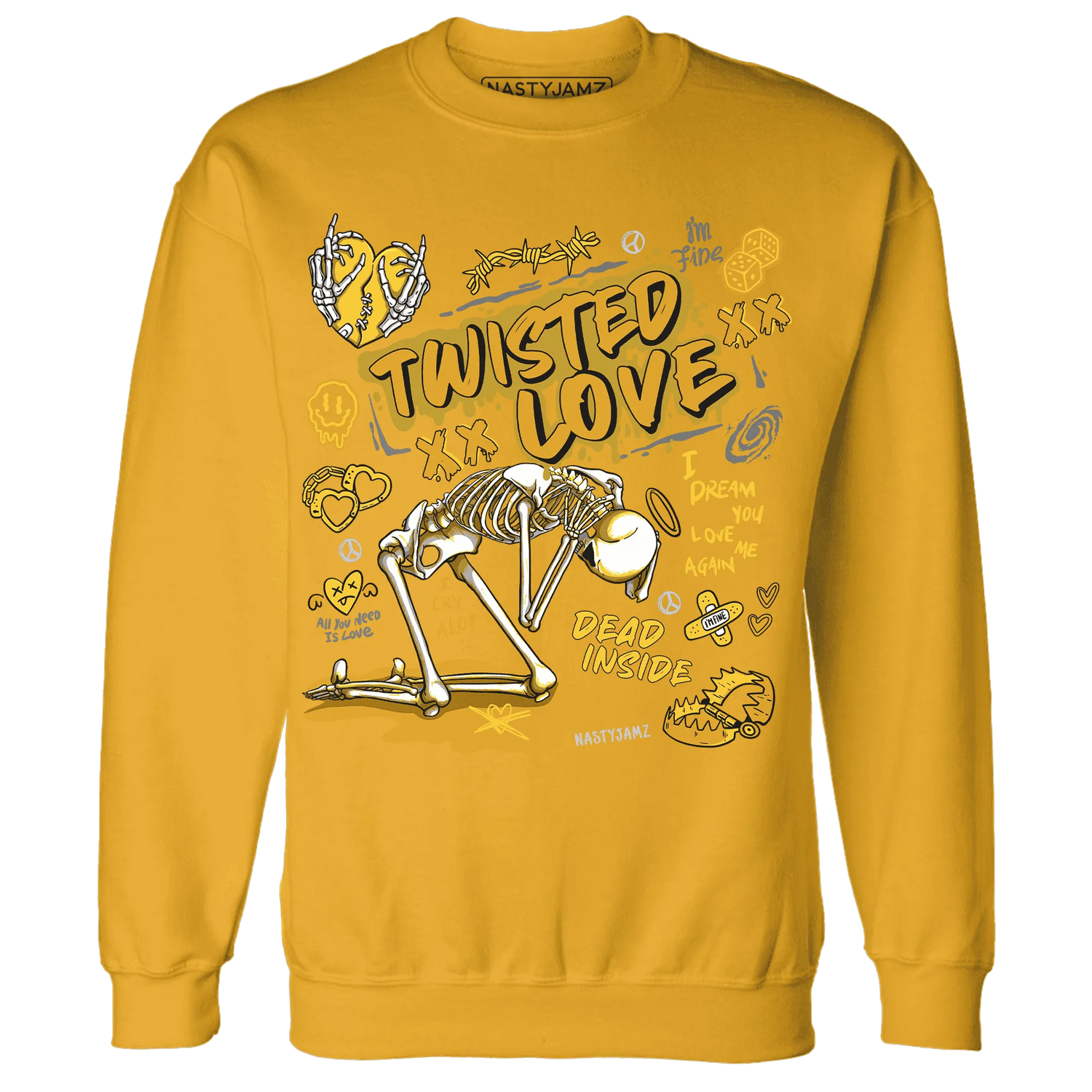 NastyJamz-Yellow-Ochre-6s-Sweatshirt-Match-Twisted-Love