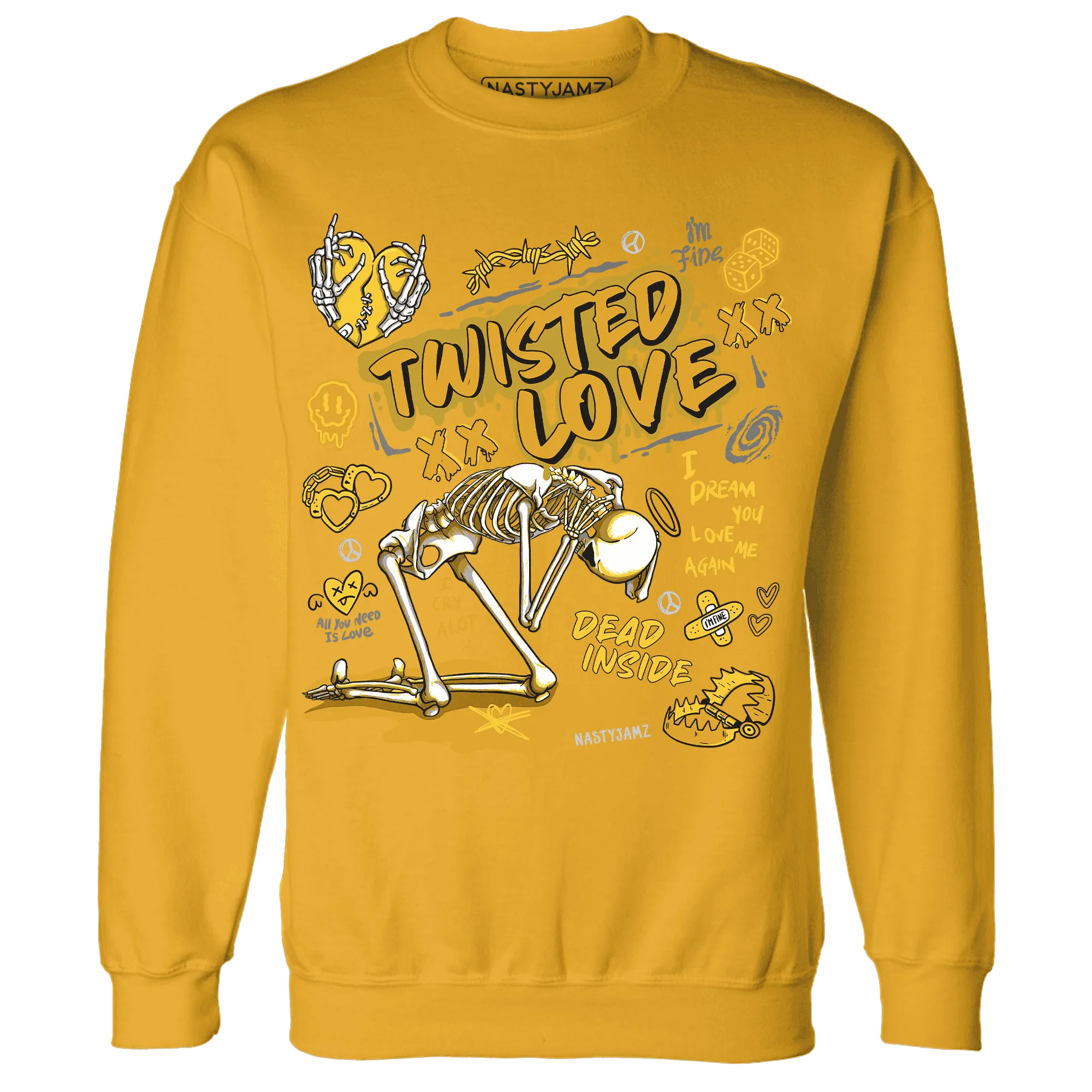 NastyJamz-Yellow-Ochre-6s-Sweatshirt-Match-Twisted-Love