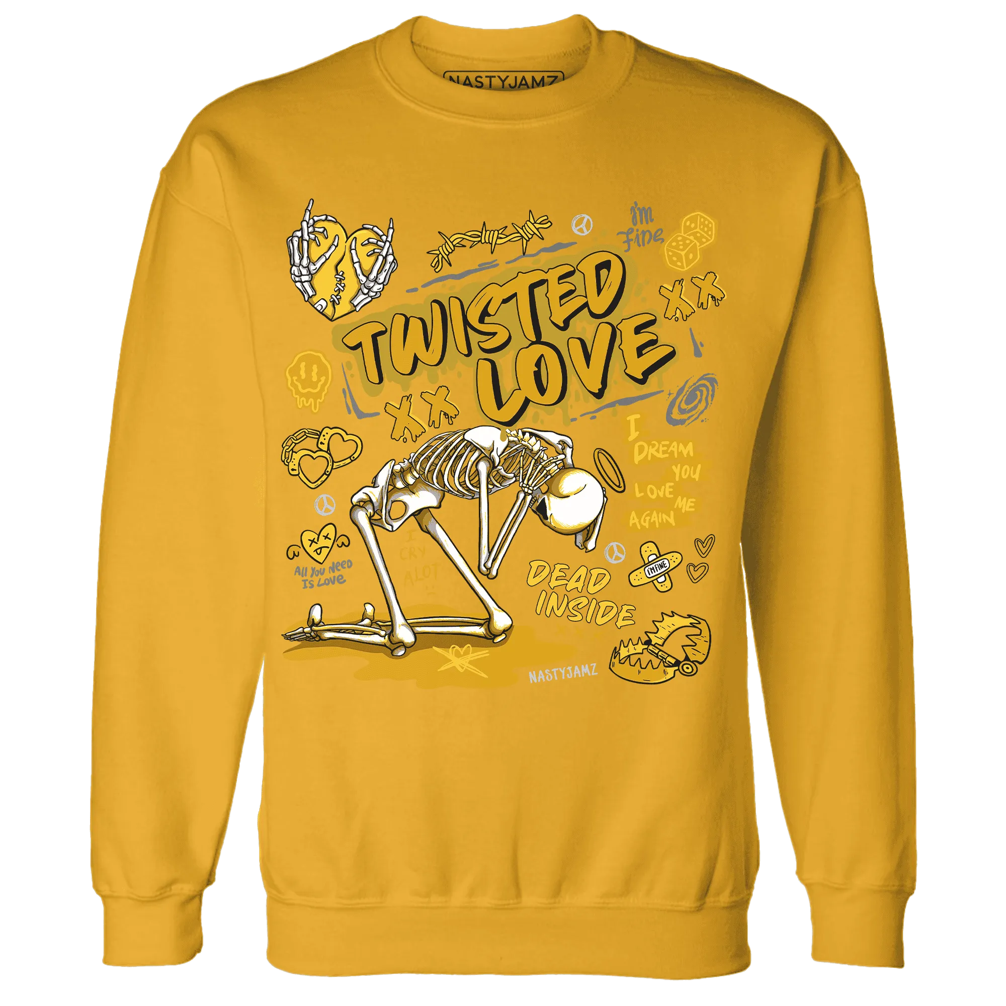 Yellow-Ochre-6s-NastyJamz-Sweatshirt-Match-Twisted-Love