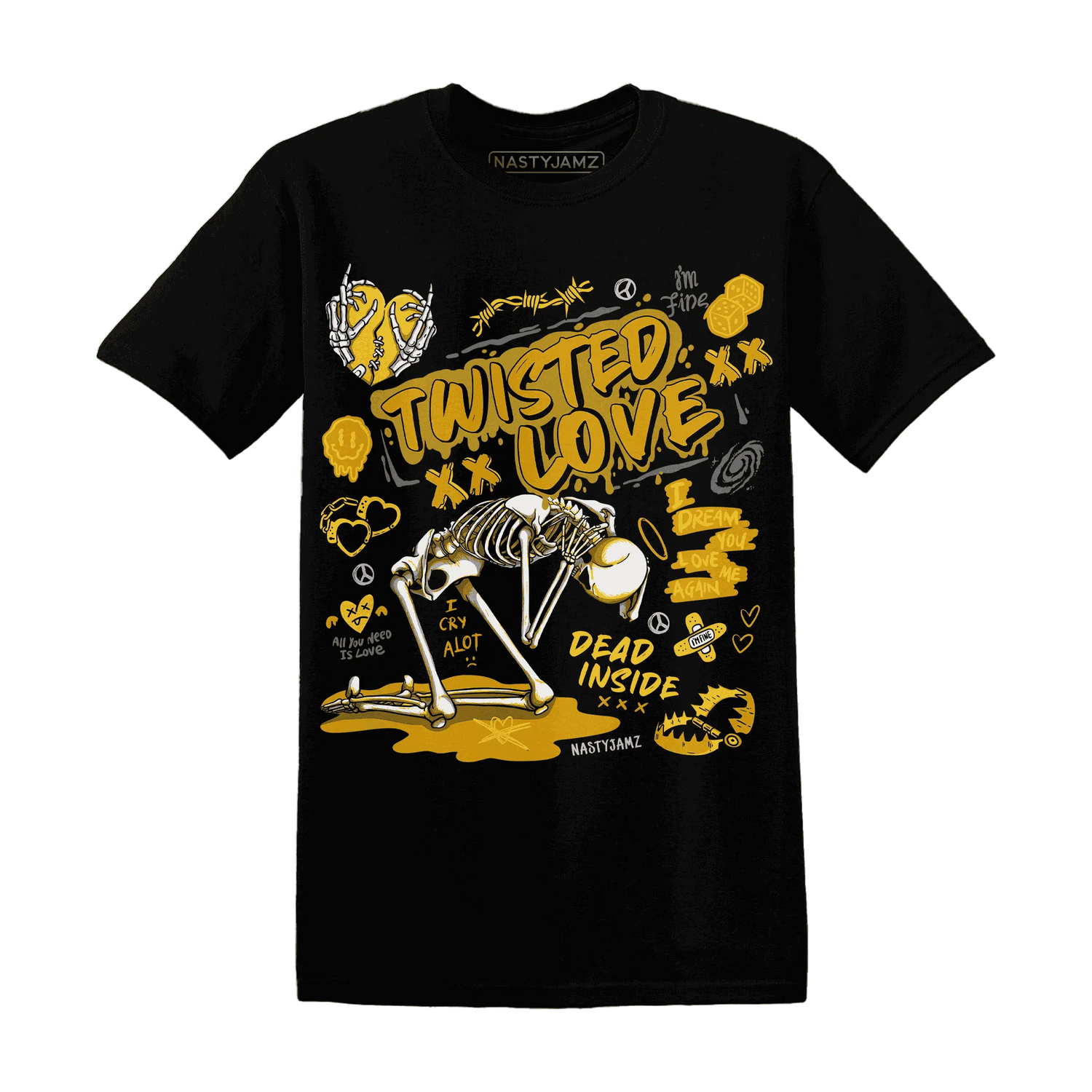 Yellow-Ochre-6s-NastyJamz-T-Shirt-Match-Twisted-Love