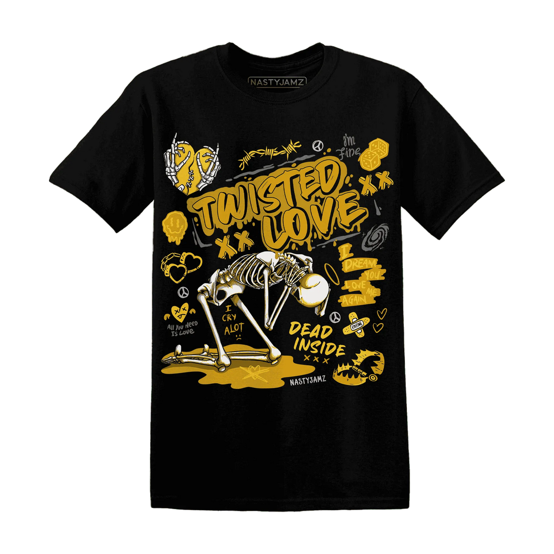 NastyJamz-Yellow-Ochre-6s-T-Shirt-Match-Twisted-Love