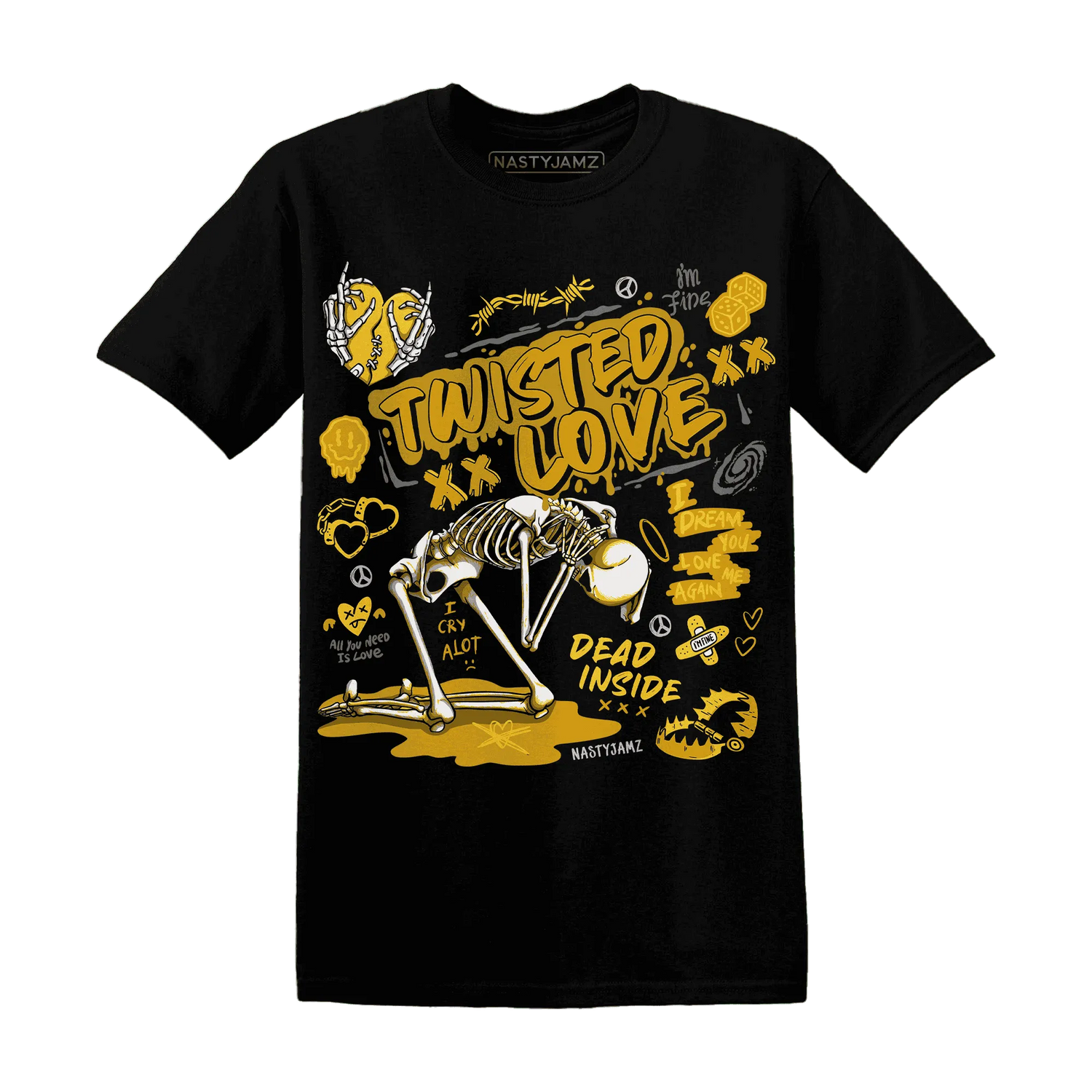 NastyJamz-Yellow-Ochre-6s-T-Shirt-Match-Twisted-Love