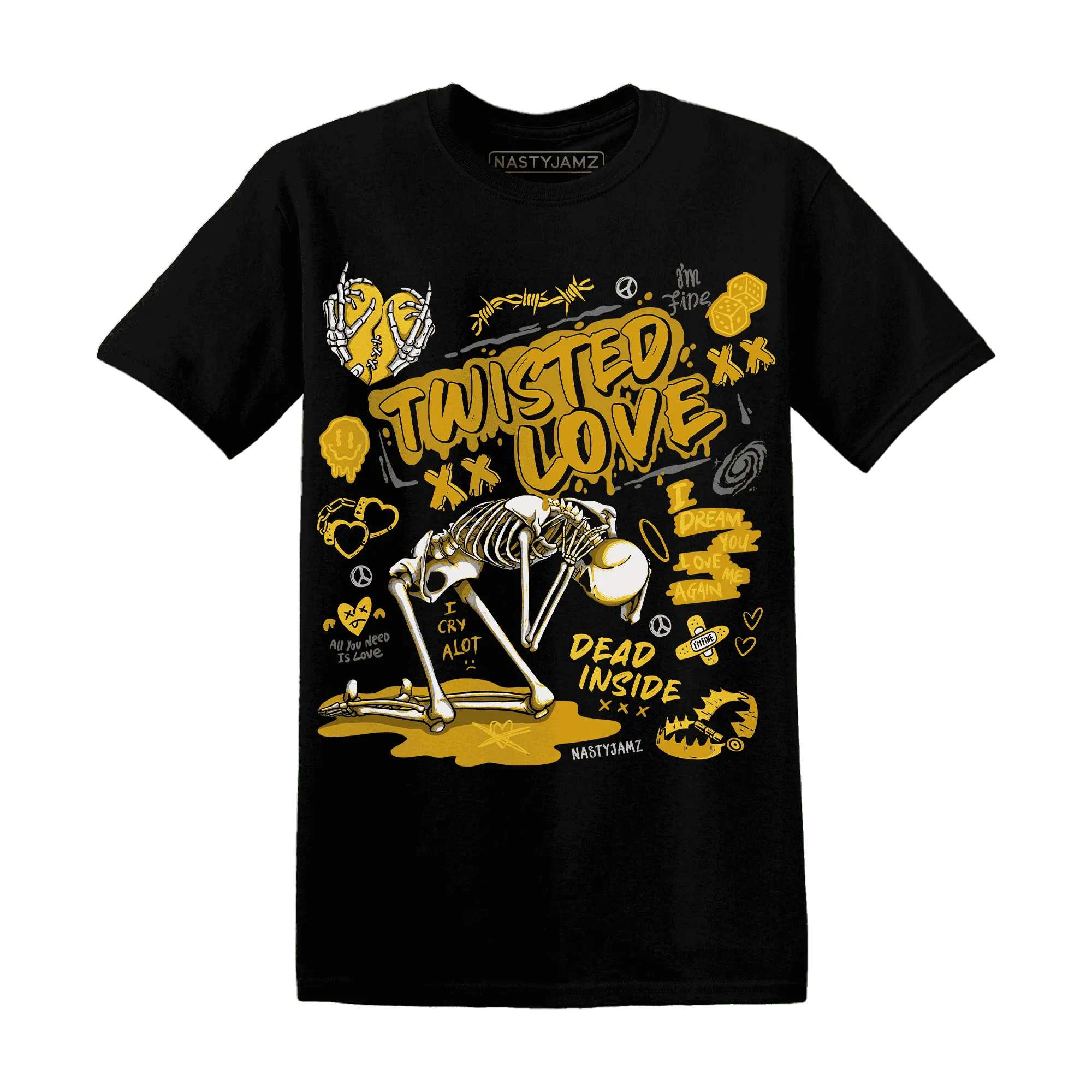 NastyJamz-Yellow-Ochre-6s-T-Shirt-Match-Twisted-Love