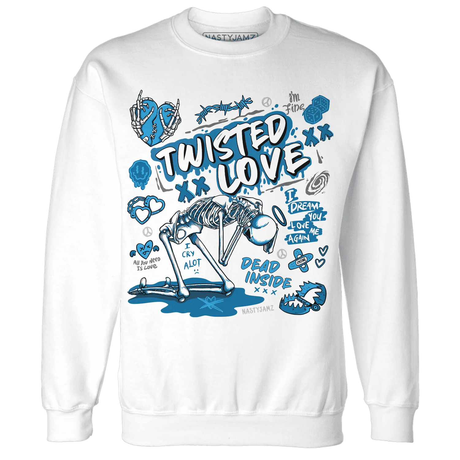 NastyJamz-Powder-Blue-9s-Sweatshirt-Match-Twisted-Love