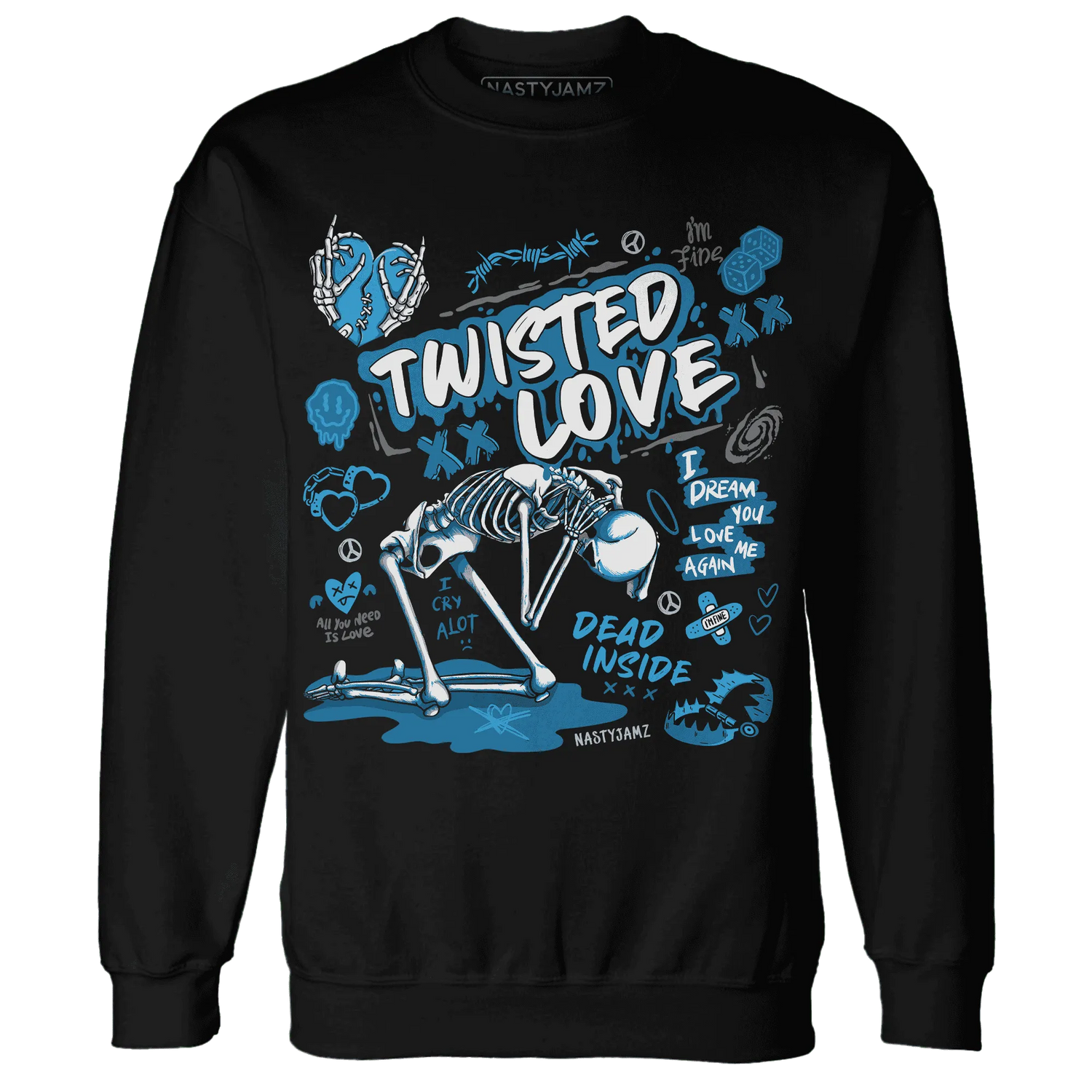 NastyJamz-Powder-Blue-9s-Sweatshirt-Match-Twisted-Love