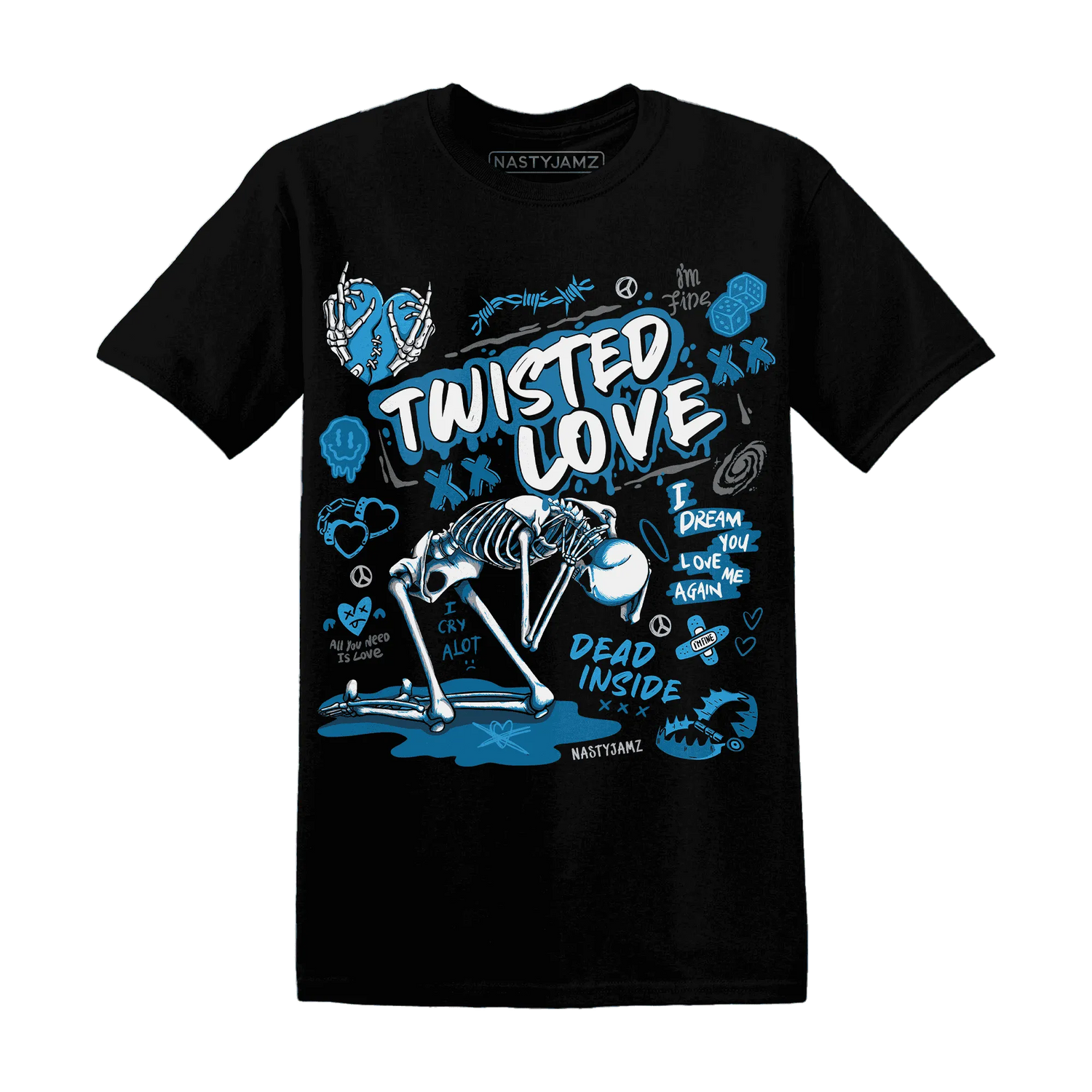 NastyJamz-Powder-Blue-9s-T-Shirt-Match-Twisted-Love