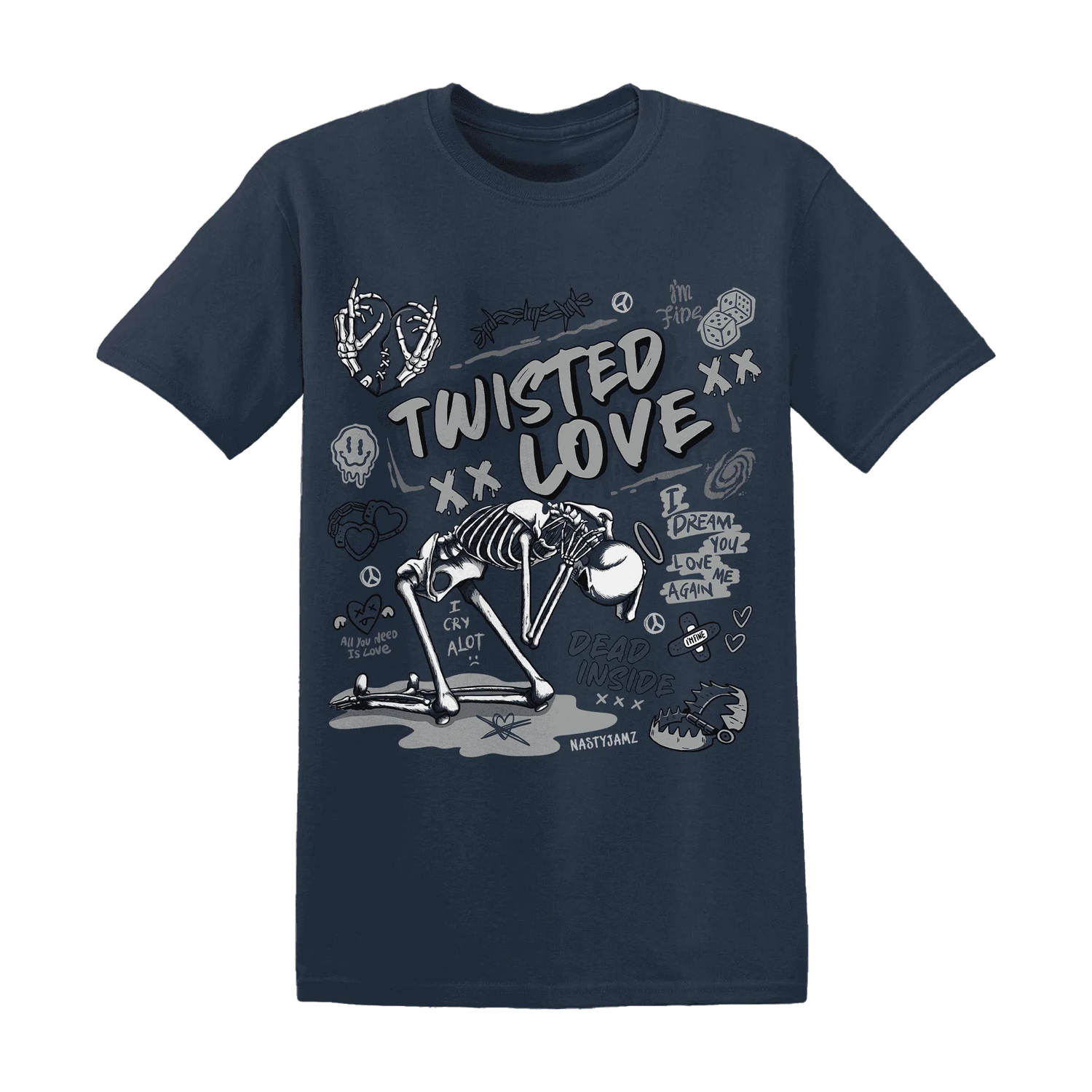 VaporMax-Plus-Midnight-Navy-White-Metallic-Silver-T-Shirt-Match-Twisted-Love