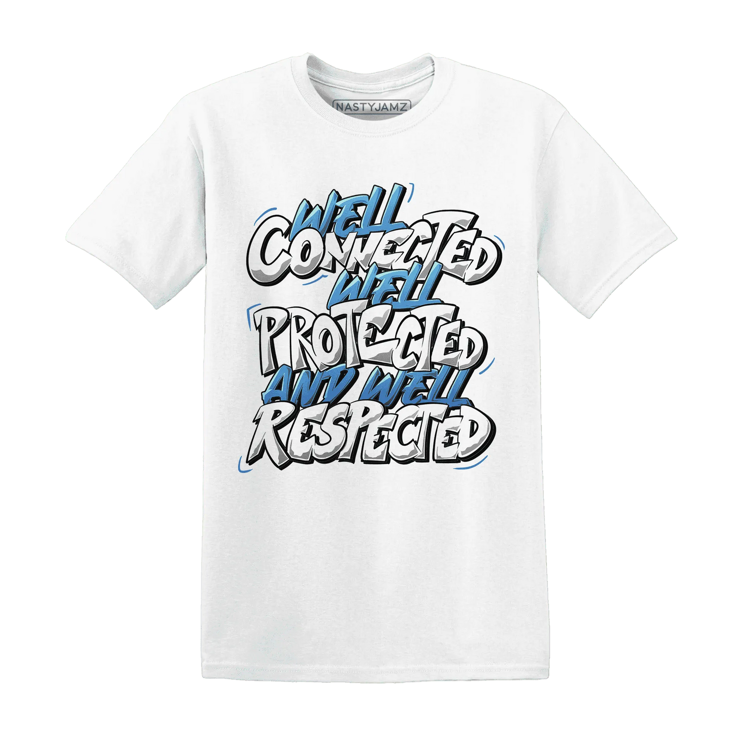 NastyJamz-Carolina-Blue-Univercitii-17s-T-Shirt-Match-WELL