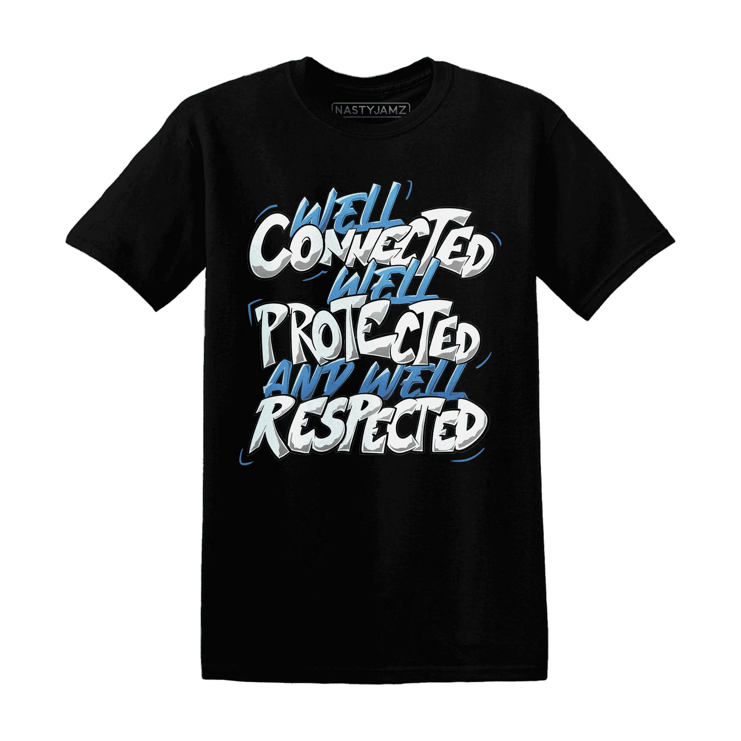NastyJamz-Carolina-Blue-Univercitii-17s-T-Shirt-Match-WELL