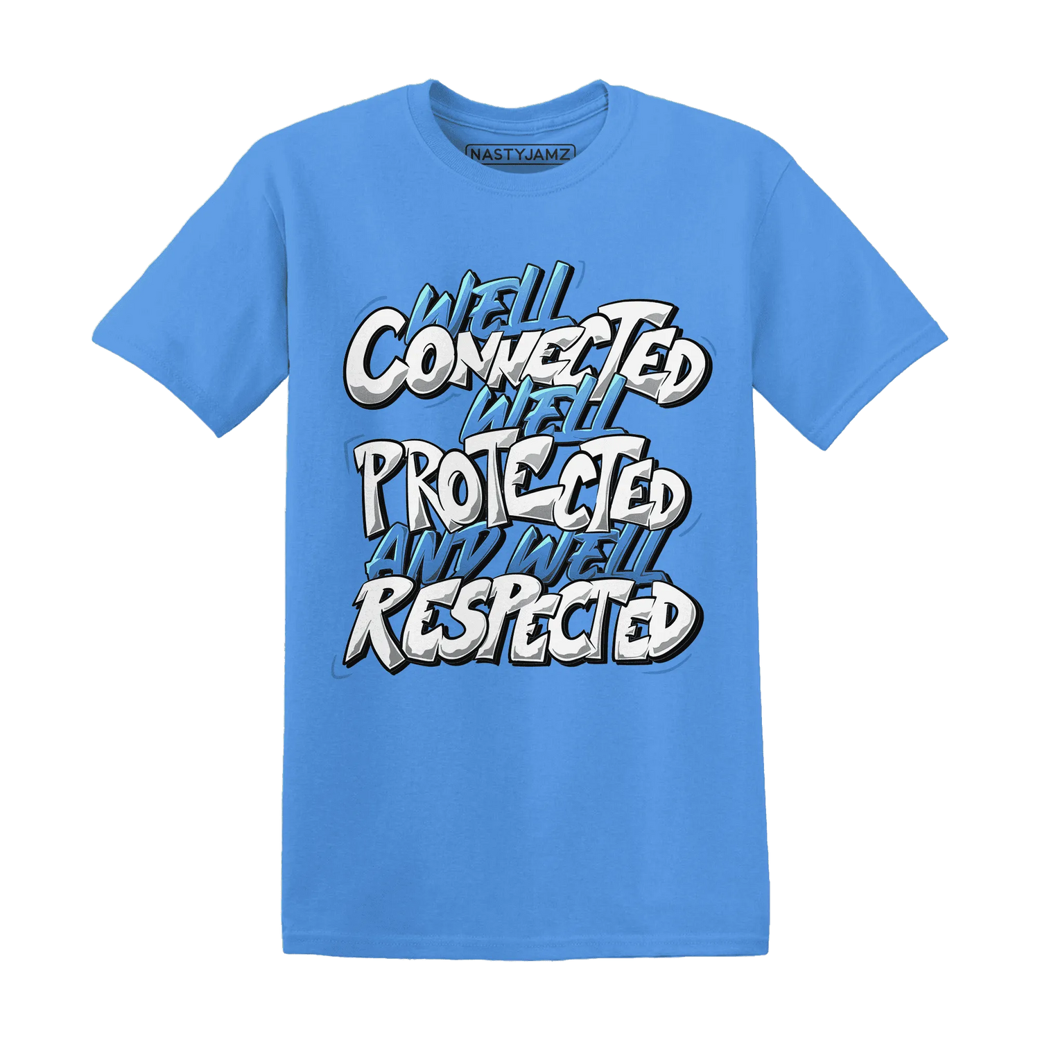 NastyJamz-Carolina-Blue-Univercitii-17s-T-Shirt-Match-WELL