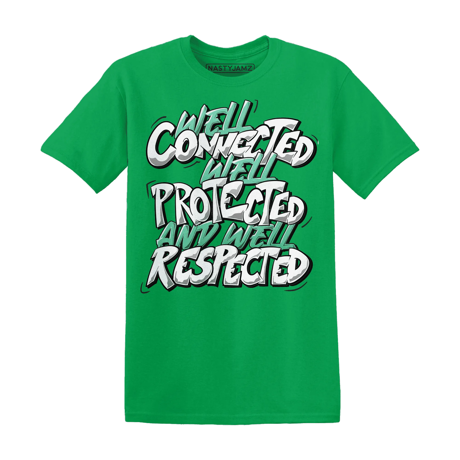 High-OG-Green-Glow-1s-T-Shirt-Match-WELL