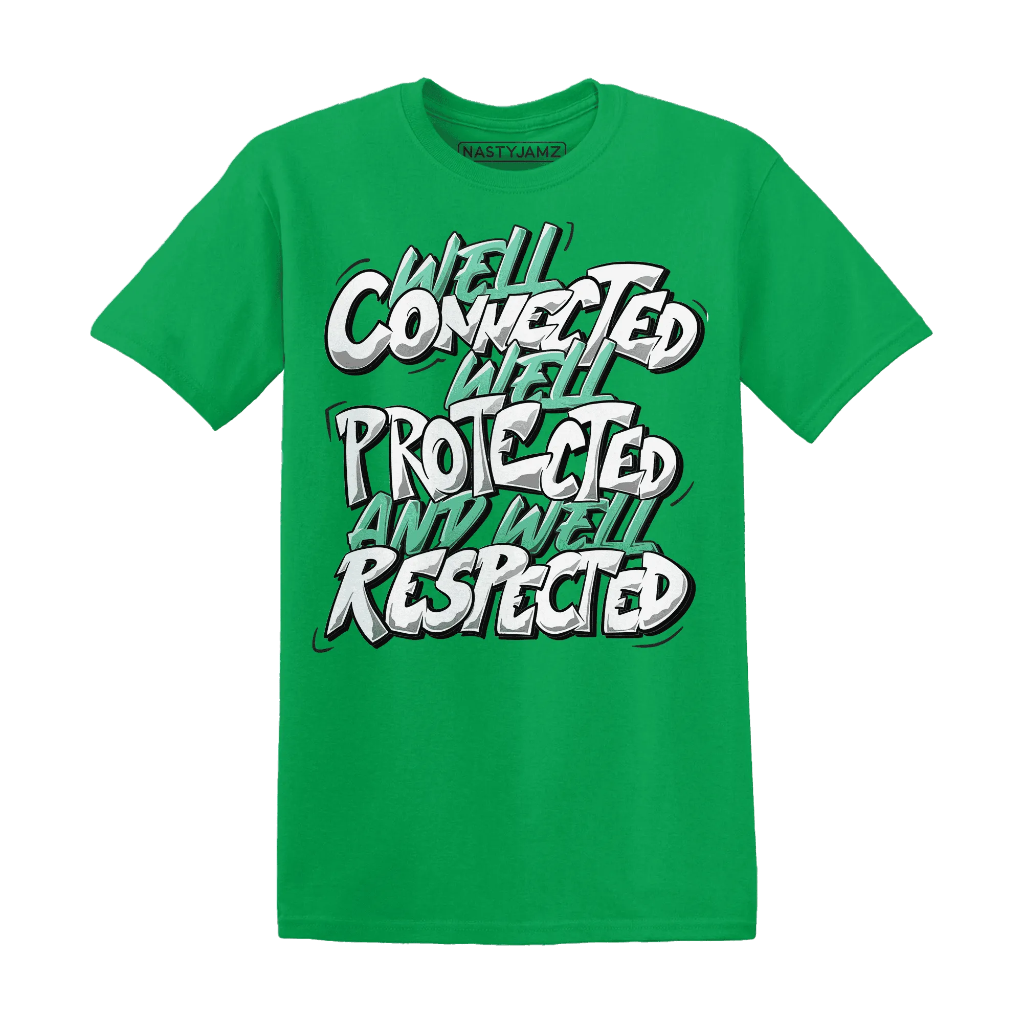 High-OG-Green-Glow-1s-T-Shirt-Match-WELL