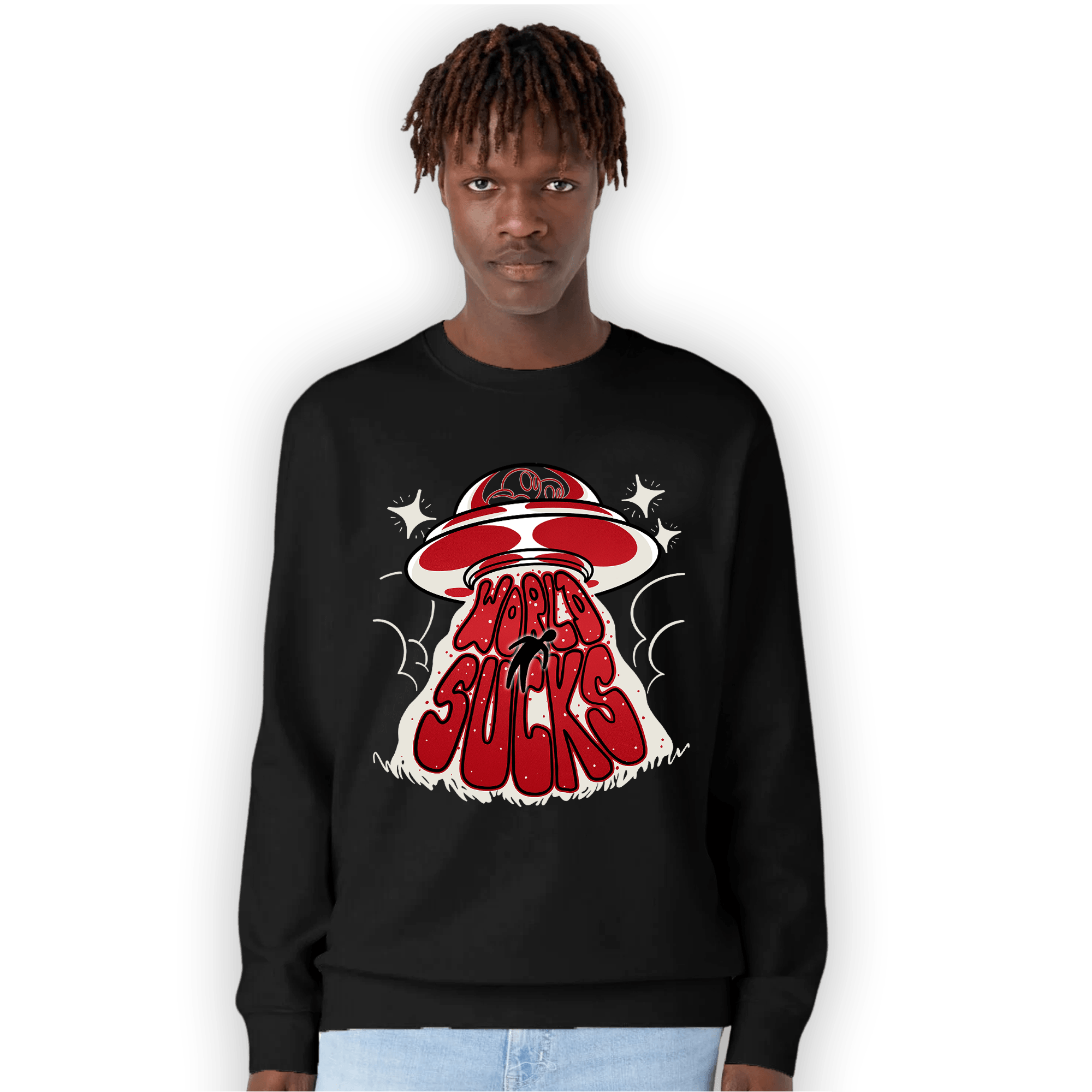 Low OG Trophy Room 1s Sweatshirt Match World Sucks - NastyJamz