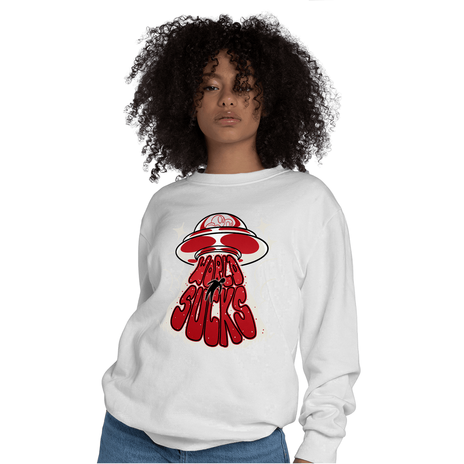 Low OG Trophy Room 1s Sweatshirt Match World Sucks - NastyJamz