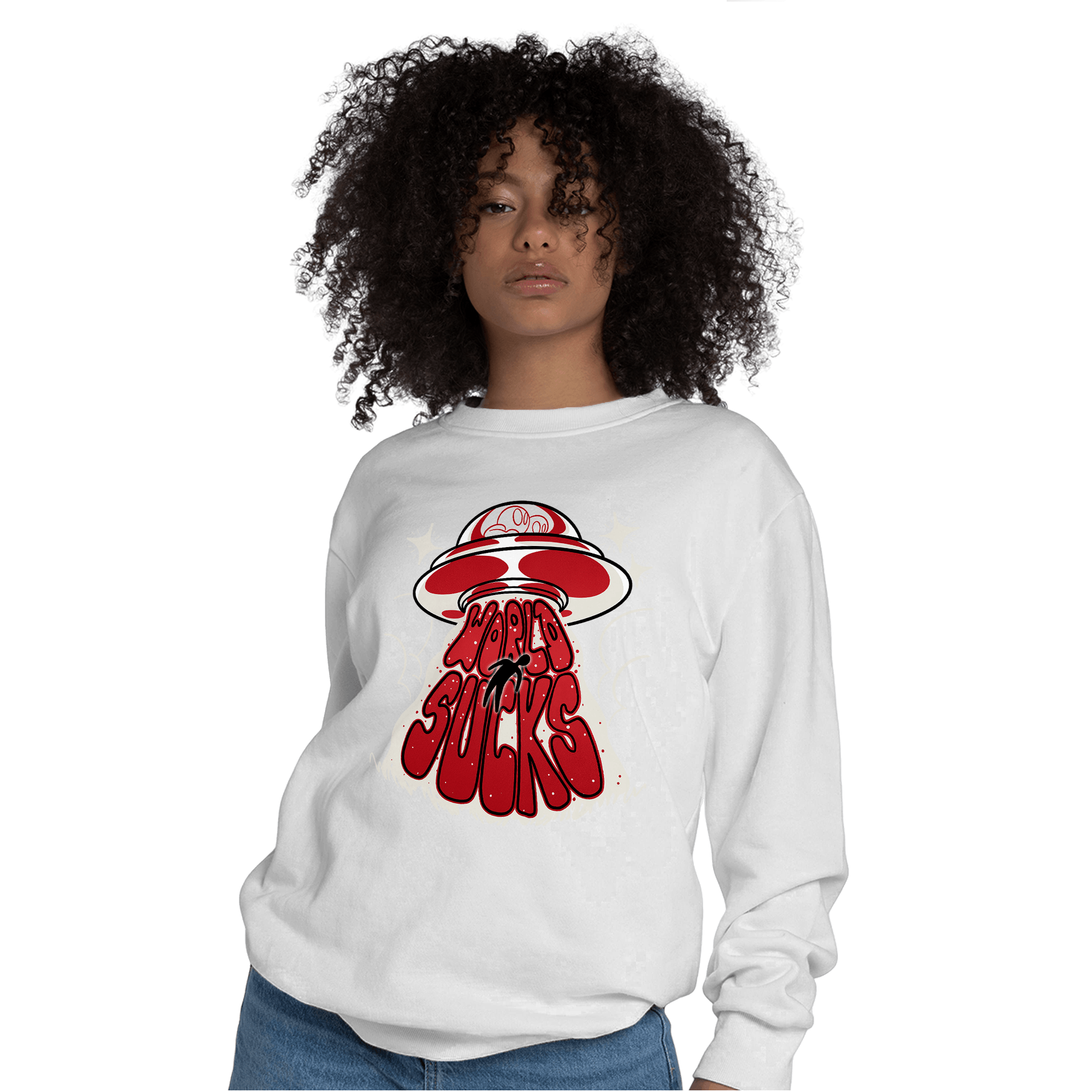 Low OG Trophy Room 1s Sweatshirt Match World Sucks - NastyJamz