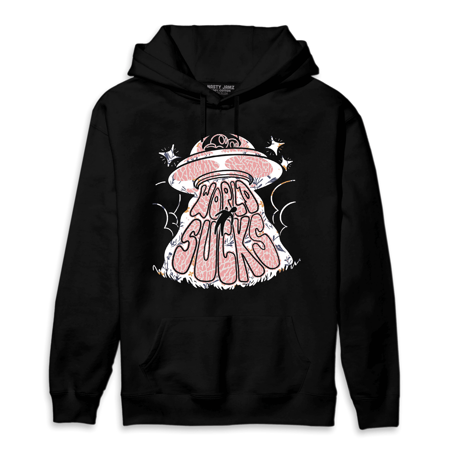 Red Stardust 3s Hoodie Match World Sucks - NastyJamz
