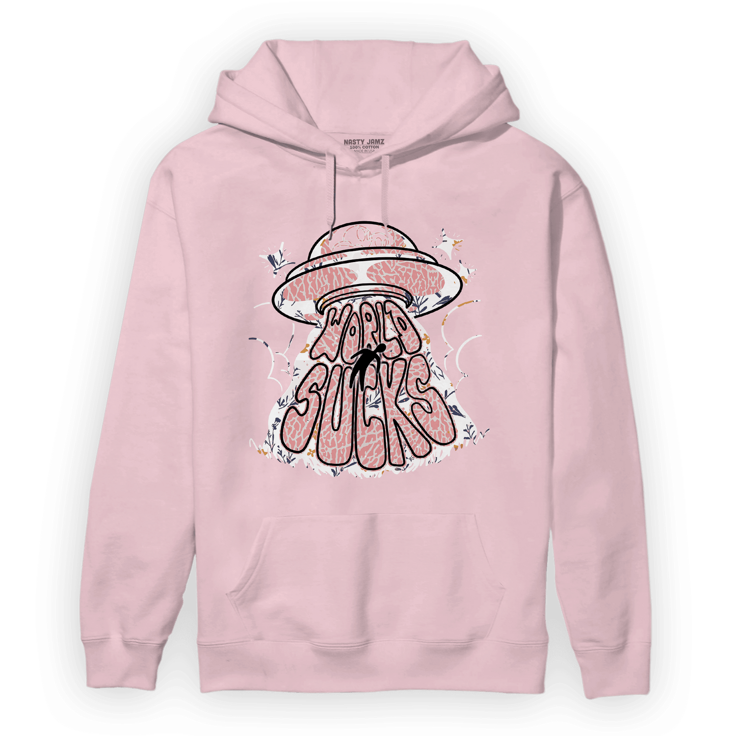 Red Stardust 3s Hoodie Match World Sucks - NastyJamz