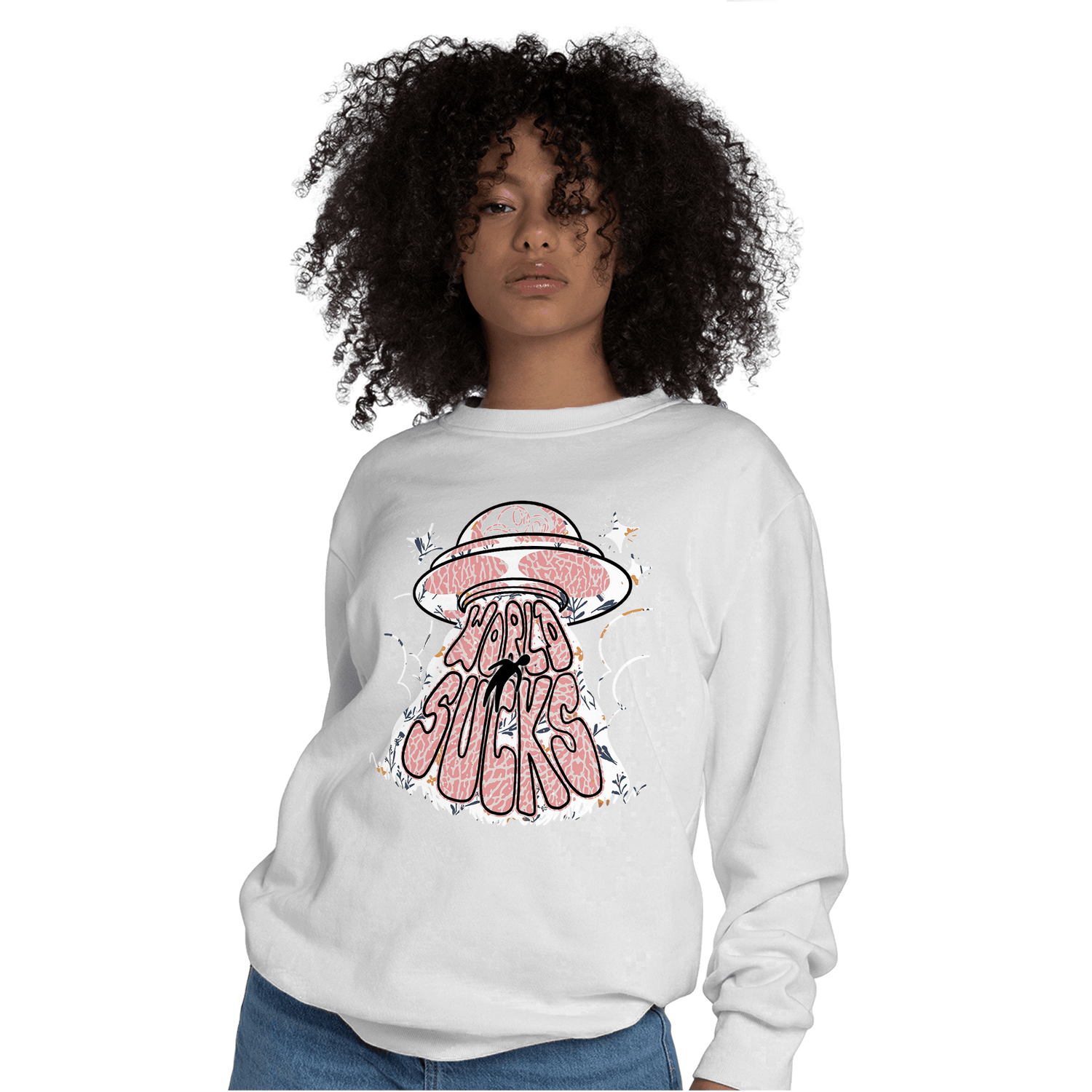 Red Stardust 3s Sweatshirt Match World Sucks - NastyJamz