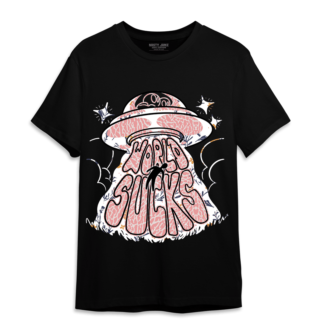 Red Stardust 3s T Shirt Match World Sucks - NastyJamz