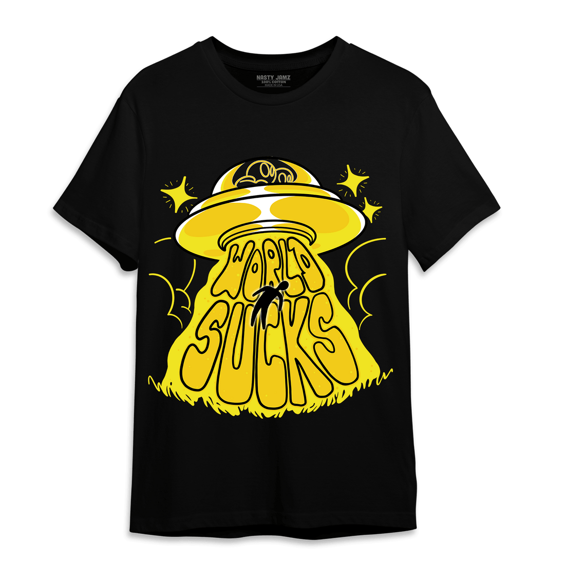 Vivid Sulfur 4s T Shirt Match World Sucks - NastyJamz