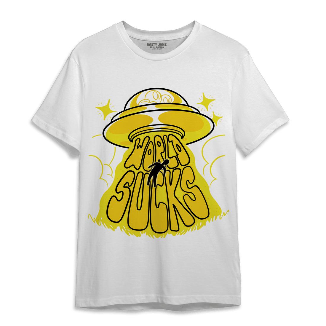 Vivid Sulfur 4s T Shirt Match World Sucks - NastyJamz