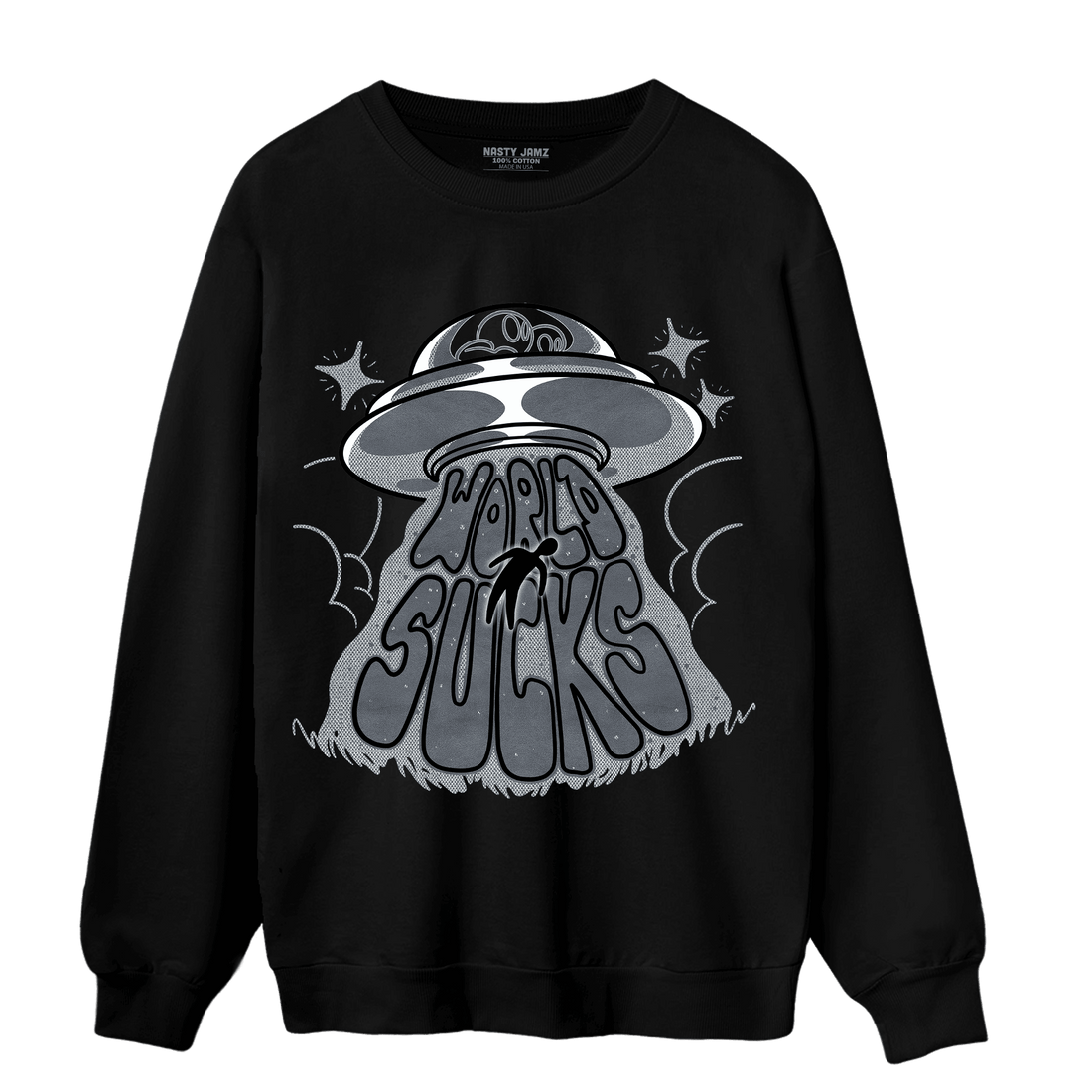 Air Max 90 Iron Grey Sweatshirt Match World Sucks - NastyJamz