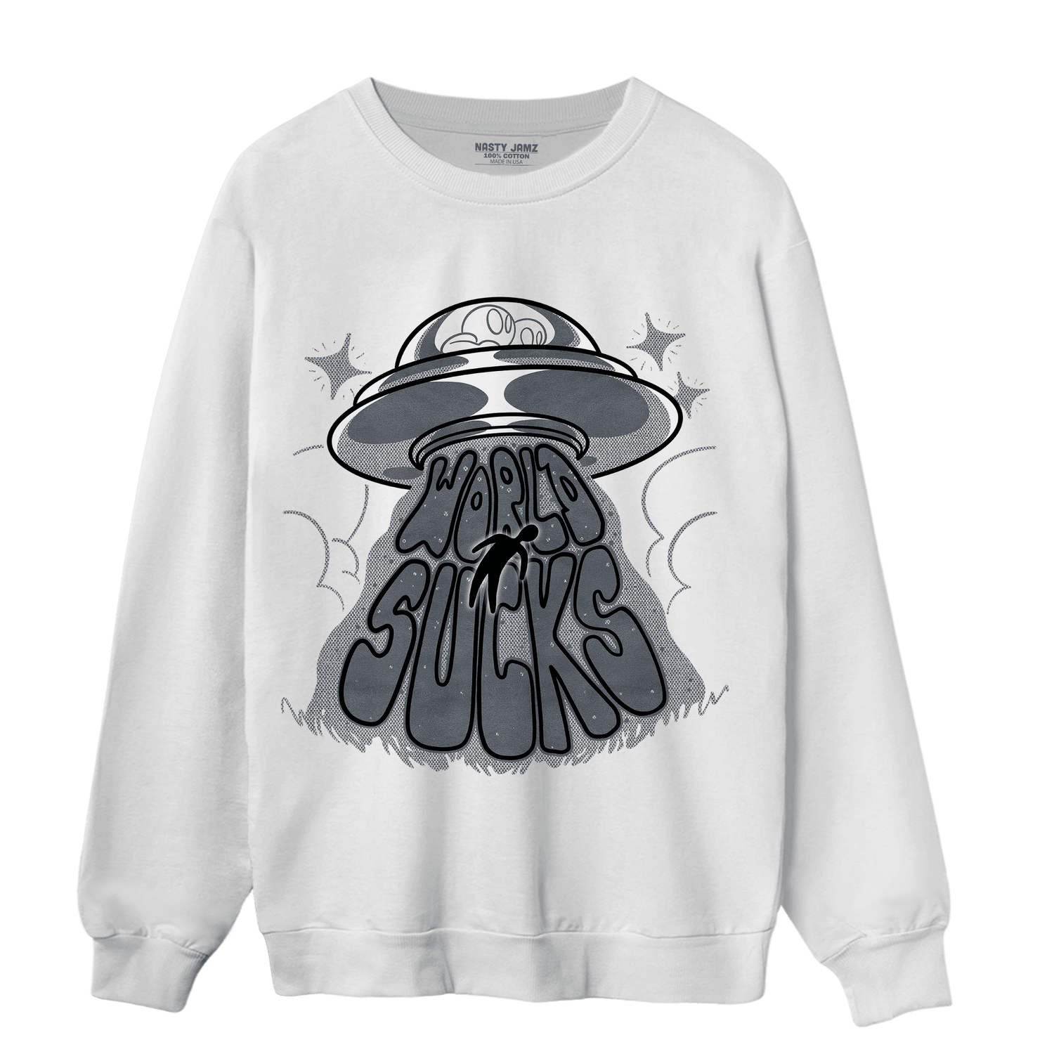 Air Max 90 Iron Grey Sweatshirt Match World Sucks - NastyJamz