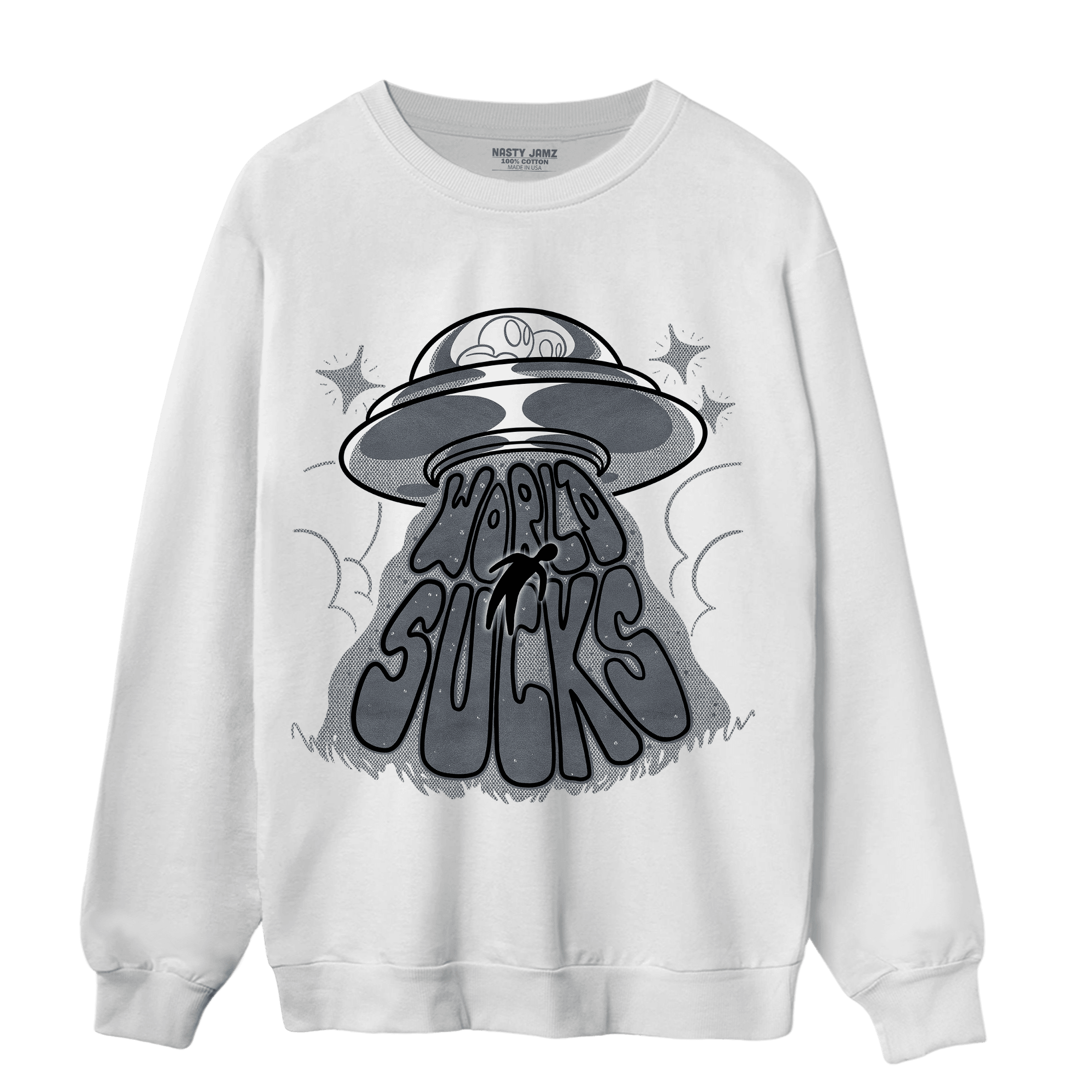 Air Max 90 Iron Grey Sweatshirt Match World Sucks - NastyJamz