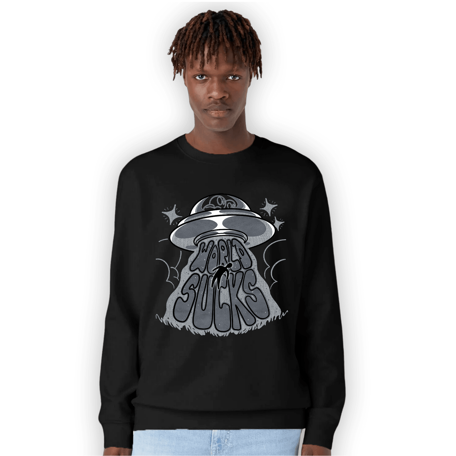 Air Max 90 Iron Grey Sweatshirt Match World Sucks - NastyJamz