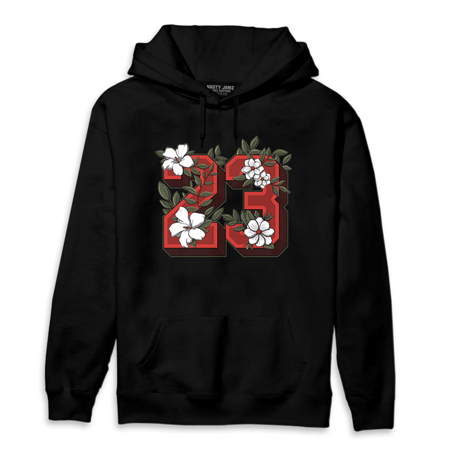 Dunk Low Mystic Red Hoodie Match 23 Floral - NastyJamz