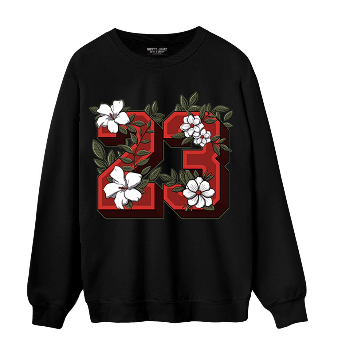 Dunk Low Mystic Red Sweatshirt Match 23 Floral - NastyJamz