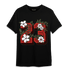 Dunk Low Mystic Red T Shirt Match 23 Floral - NastyJamz