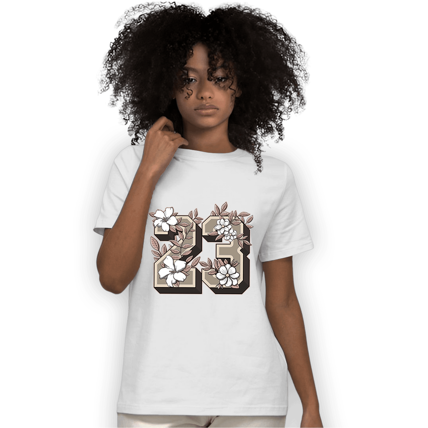 Dunk Low Twist Sanddrift T Shirt Match 23 Floral - NastyJamz