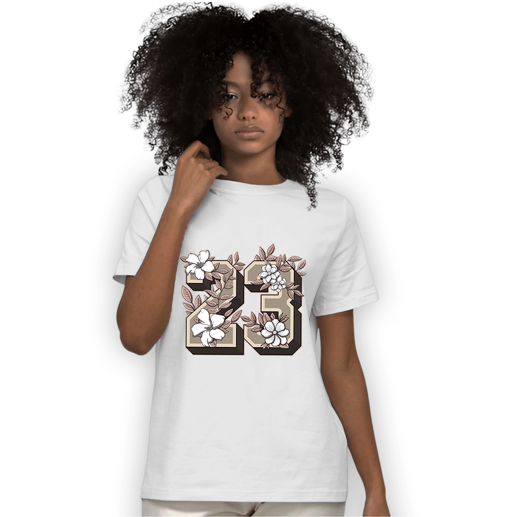 Dunk Low Twist Sanddrift T Shirt Match 23 Floral - NastyJamz