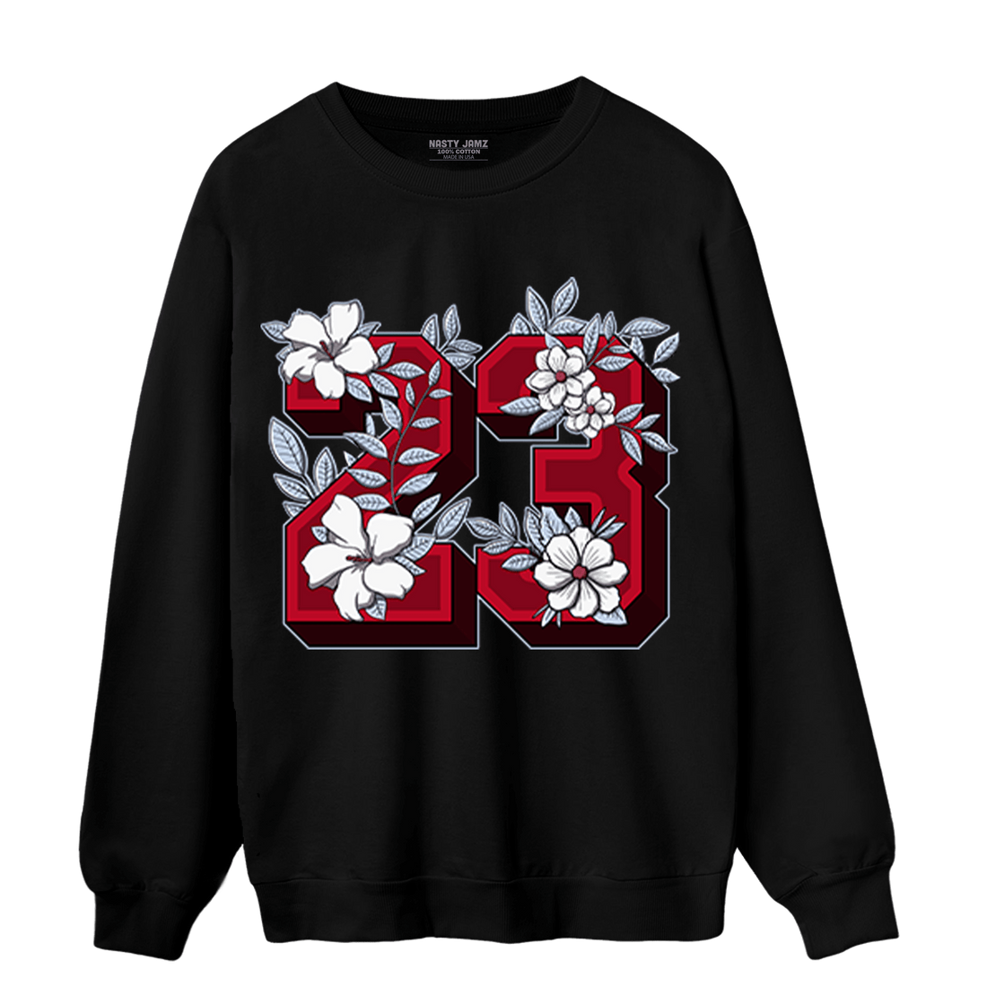 Cherry 11s Sweatshirt Match 23 Floral - NastyJamz