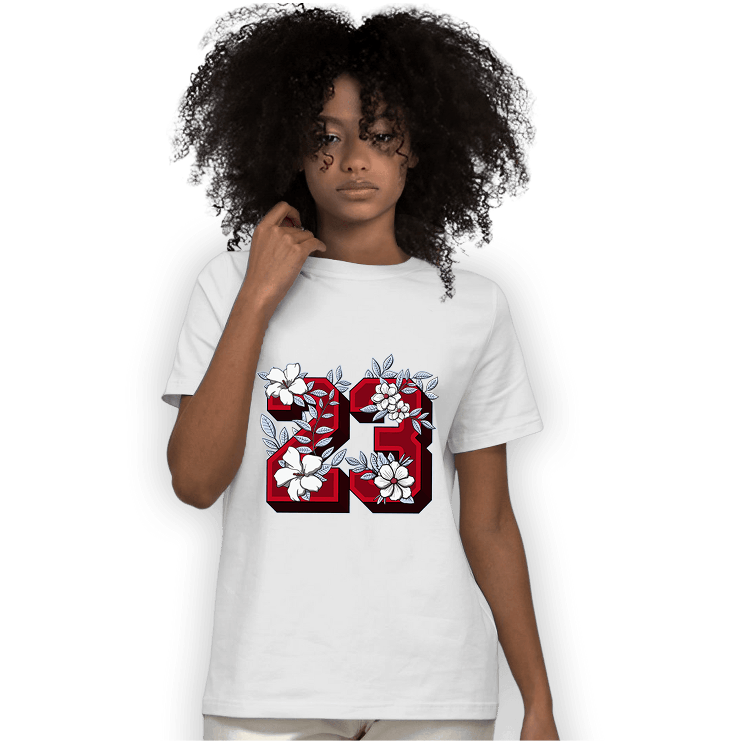 Cherry 11s T Shirt Match 23 Floral - NastyJamz