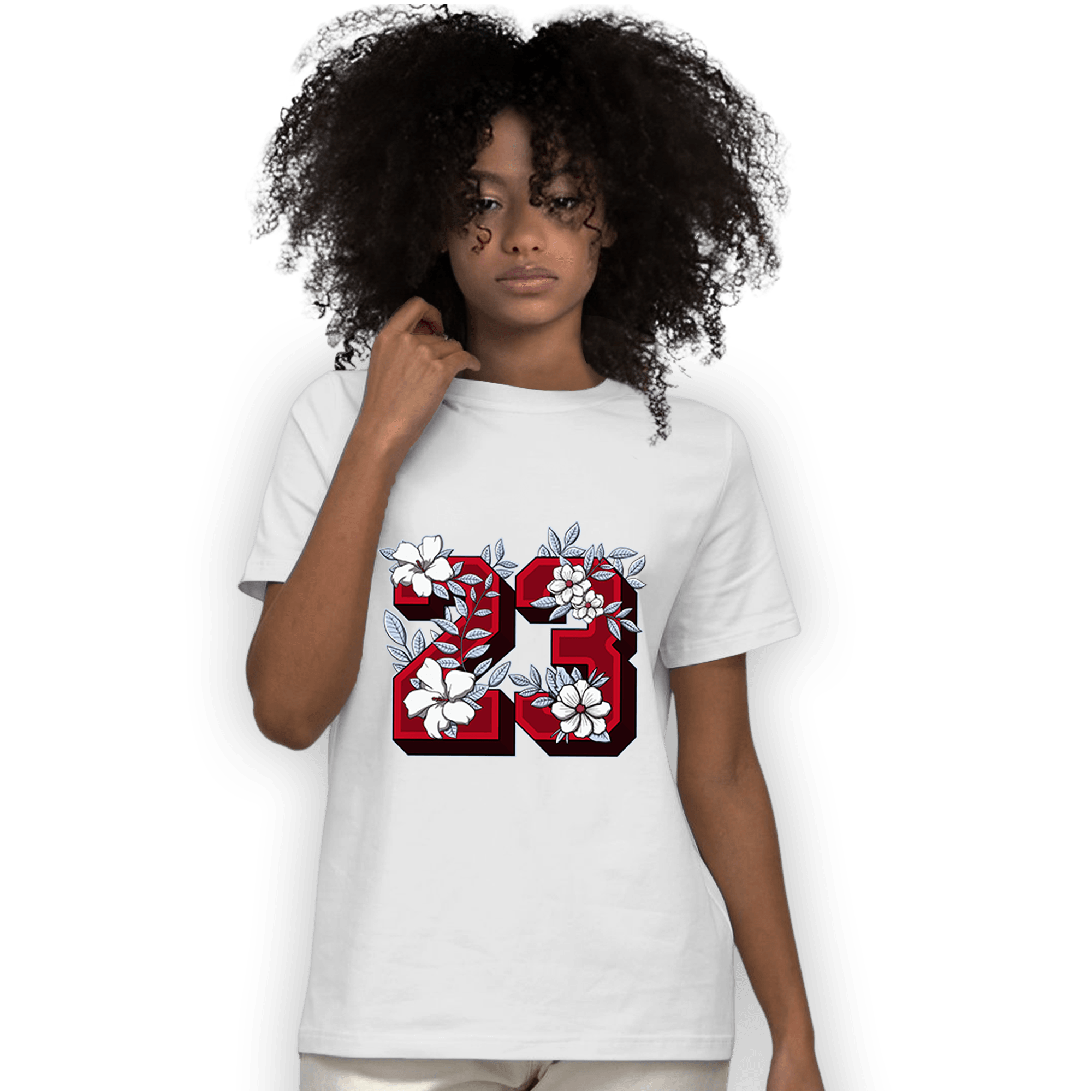 Cherry 11s T Shirt Match 23 Floral - NastyJamz