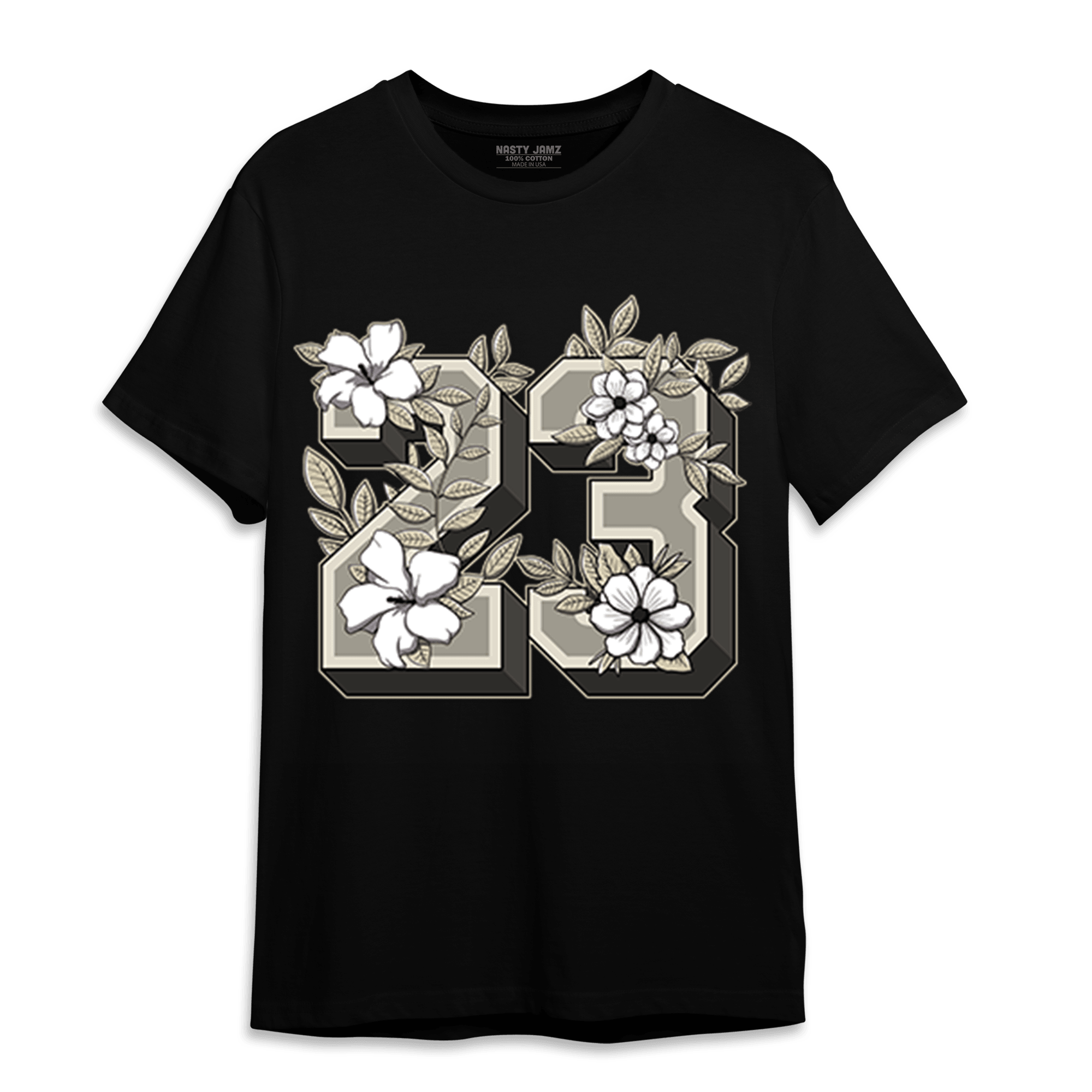 Gratitude 11s T Shirt Match 23 Floral - NastyJamz