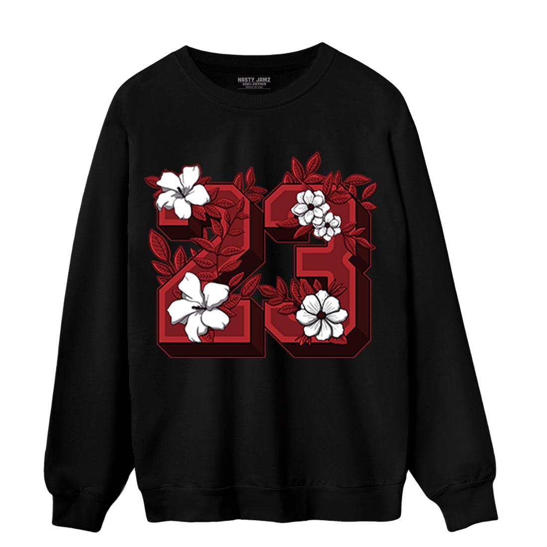 Cherry 12s Sweatshirt Match 23 Floral - NastyJamz