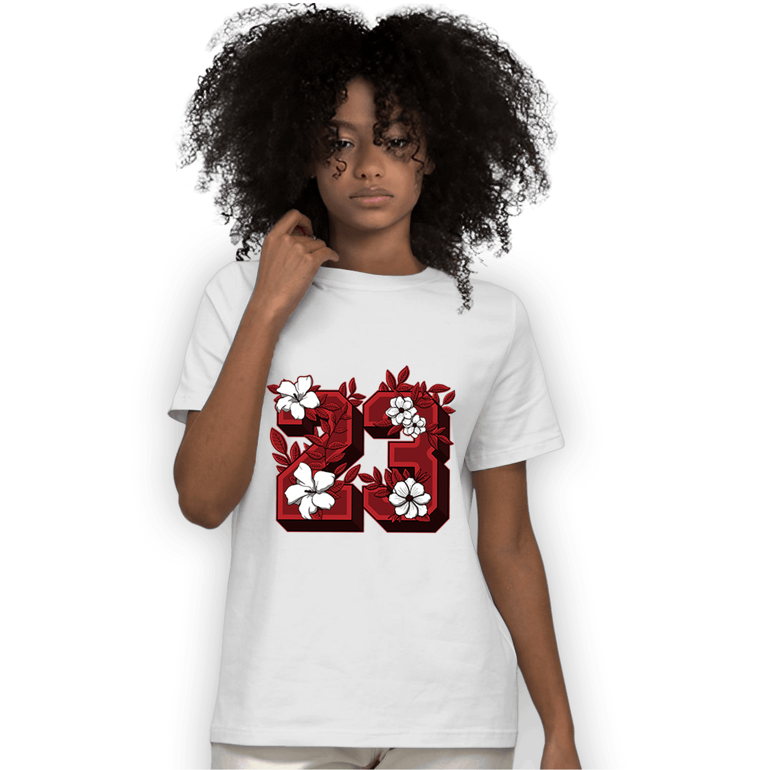 Cherry 12s T Shirt Match 23 Floral - NastyJamz