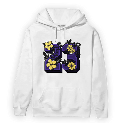 Field Purple 12s Hoodie Match 23 Floral - NastyJamz