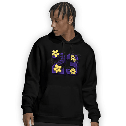 Field Purple 12s Hoodie Match 23 Floral - NastyJamz