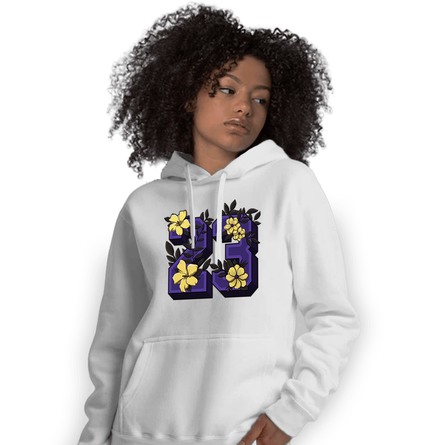 Field Purple 12s Hoodie Match 23 Floral - NastyJamz